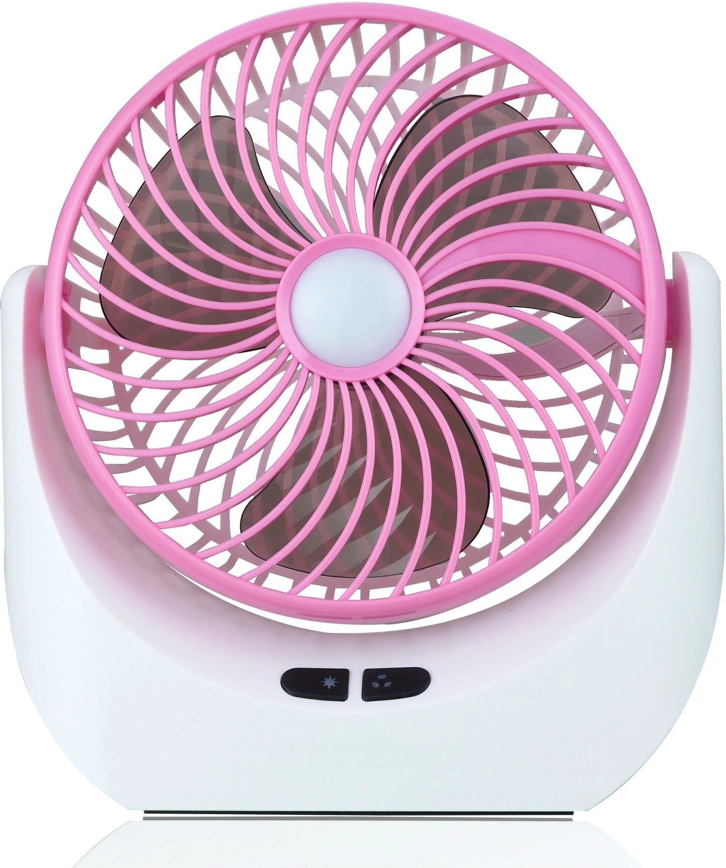 Portable Rechargeable Table Fan with LED Light